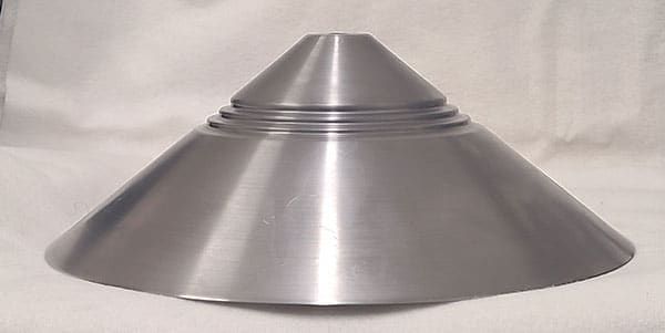 Large 3 Step Cone 13/8“ X 12 1/2” X 4 1/2“ 20 GA CRS .406” Center Hole